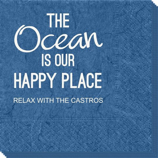 The Ocean is Our Happy Place Bali Napkins